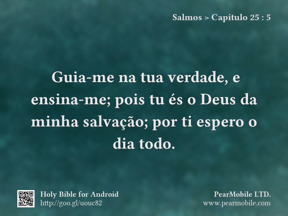 Salmos, Capítulo 25:5